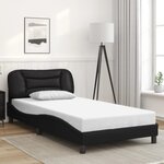 vidaXL Cadre de lit sans matelas noir 100x200 cm similicuir