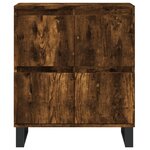 vidaXL Buffets 2 Pièces chêne fumé bois d'ingénierie