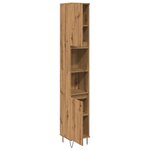 vidaXL Armoire de salle de bain chêne artisanal 30x30x190 cm