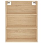 vidaXL Buffet haut Chêne sonoma 69 5x34x180 cm Bois d'ingénierie