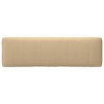 vidaXL Canapé central palette de jardin Blanc Bois de pin imprégné