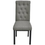 vidaXL Chaises à manger lot de 2 gris clair tissu