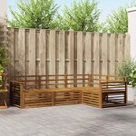vidaXL Ensemble de canapés d'extérieur 4 pc Naturel