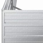 vidaXL Lit surélevé de jardin 160x80x45 cm Acier galvanisé Argenté