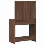 vidaXL Table de Toilette avec tiroir Chêne brun 78 5 x 41 x 135 cm