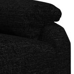 vidaXL Fauteuil inclinable Noir Tissu