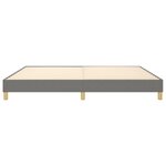 vidaXL Cadre de lit sans matelas gris foncé 200x200 cm tissu
