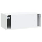 vidaXL Meuble TV mural 78 5 x 41 x 30 cm Blanc Bois d'ingénierie