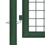 vidaXL Portillon Acier 350x75 cm Vert