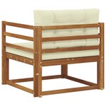 vidaXL Sofa de milieu extérieur Naturel