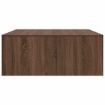 vidaXL Table basse avec tiroirs chêne marron 100x100x40 cm