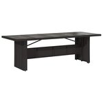 vidaXL Ensemble de bistro de jardin 9 Pièces coussins noir poly rotin
