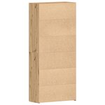vidaXL Armoire à chaussures Chêne artisanal 80x35 5x180 cm Bois d'ingénierie