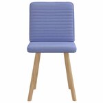 vidaXL Chaises à manger lot de 2 bleu jean tissu