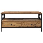 vidaXL Table basse Bois ancien 100 x 51 x 45 cm Bois d'ingénierie