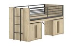 Lit mi-haut 90x200 sam nat-noir