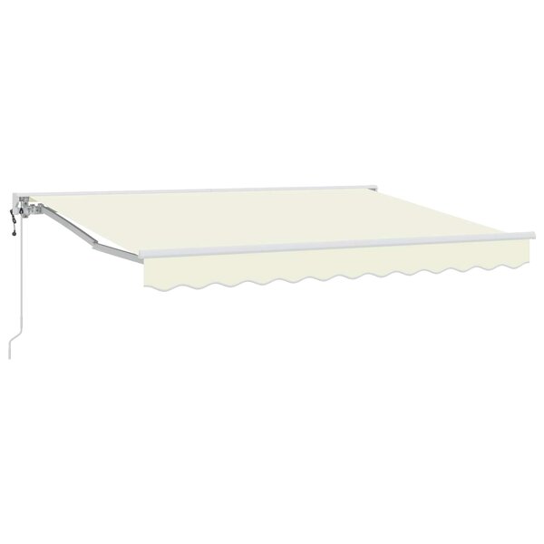 vidaXL Auvent rétractable électrique Crème 3 5 x 2 5 m