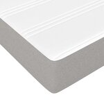 vidaXL Matelas de lit à ressorts ensachés Gris clair 160x200x20 cm