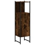 vidaXL Armoire de salle de bain chêne fumé 33x33x120 5 cm