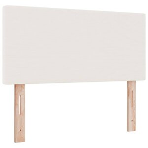vidaXL Tête de lit avec tête de lit Crème 100 cm Cuir synthétique