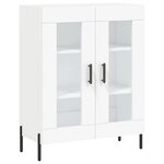 vidaXL Buffet haut Blanc 69 5x34x180 cm Bois d'ingénierie
