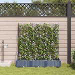 Jardinières vidaXL avec système d'irrigation 3 pièces Gris