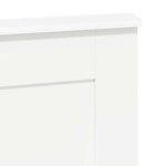 vidaXL Tête de lit avec tête de lit Blanc 150 cm Bois d'ingénierie