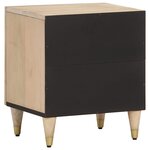 vidaXL Table de chevet 40x33x46 cm Bois de manguier solide