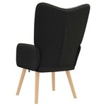 vidaXL fauteuil Noir 62 x 67 x 95 5 cm Tissu Sherpa