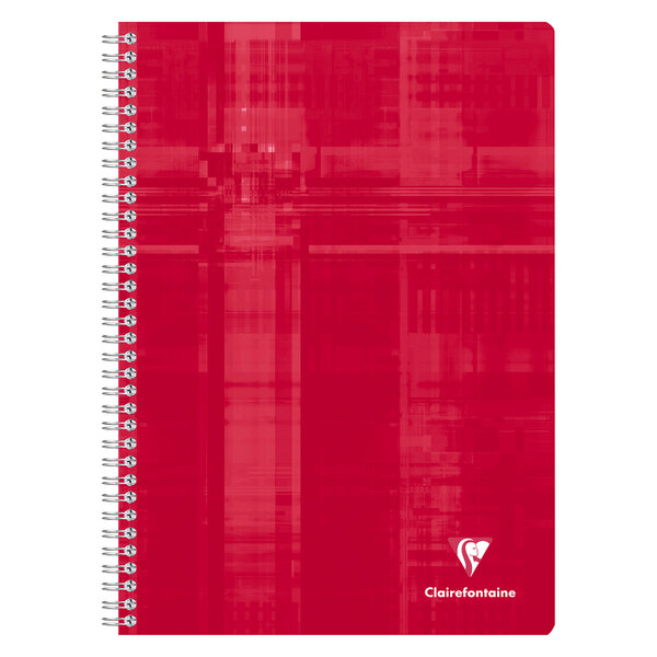 Cahier 21x29,7 (A4) 180 pages petits carreaux à spirale papier 90g Clairefontaine