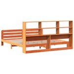 vidaXL Cadre de lit sans matelas cire marron 180x200cm bois pin massif