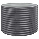 vidaXL Lit surélevé de jardin Acier galvanisé Anthracite