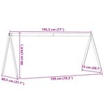 vidaXL Toit de lit pour enfants 199x80 5x88 cm bois de pin massif