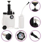 vidaXL Purgeur de frein blanc et noir 3 L