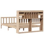vidaXL Lit bibliothèque sans matelas 160x200 cm bois massif de pin