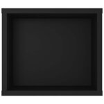 vidaXL Meuble TV suspendu Noir 100x30x26 5 cm Bois d’ingénierie