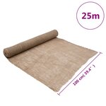 vidaXL Rouleau de jute 1x25 m 100   jute 200 g/m²