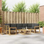 vidaXL Ensemble de canapés d'extérieur 6 Pièces