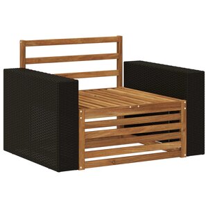 vidaXL Sofa de milieu extérieur Naturel