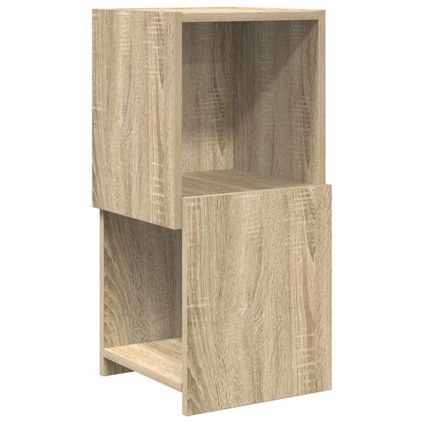 vidaXL Meuble d'angle Blanc 30 5x30x65cm Bois d'ingénierie