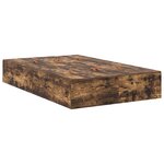 vidaXL Cadre de lit Chêne fumé 190 x 120 x 31 5 cm Bois d'ingénierie