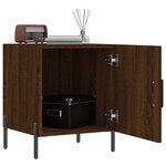 vidaXL Tables de chevet 2Pièces chêne marron 40x40x50cm bois d'ingénierie