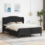 vidaXL Cadre de lit avec tête de lit Noir 120 x 200 cm Simili cuir