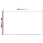 vidaXL Tapis de tente sable 300x600 cm PEHD