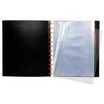 Protège-documents À Anneaux Avec Pochettes Détachables - 60 Vues Exactive - A4 - Noir - X 6 - Exacompta