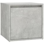 vidaXL Ensemble de meubles de couloir Gris béton Bois d'ingénierie