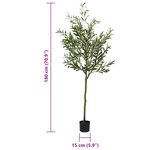vidaXL Olivier artificiel 700 feuilles 180 cm vert