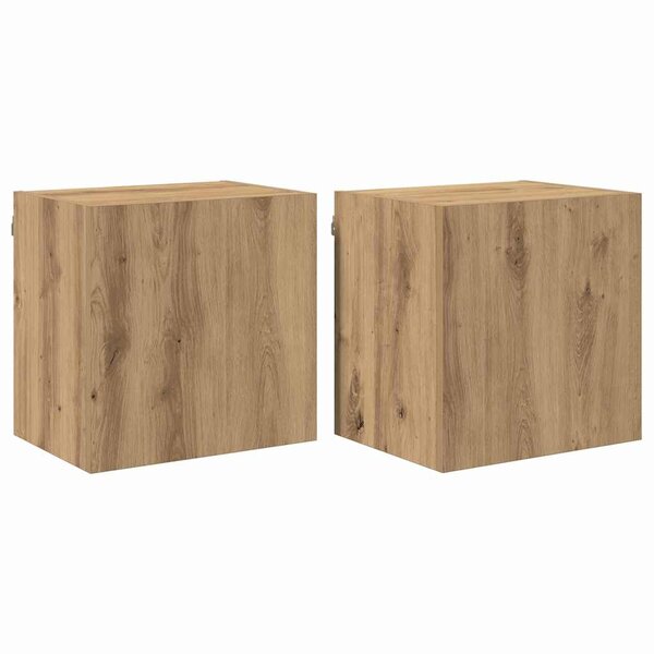 vidaXL Meubles TV muraux 2 Pièces Chêne artisanal 40 5x30x40cm