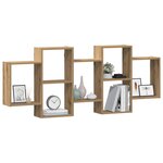 vidaXL Étagère murale chêne artisanal 159x18x65 cm bois d'ingénierie