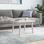 vidaXL Dessus de table blanc 40x40x2 5 cm bois de pin massif